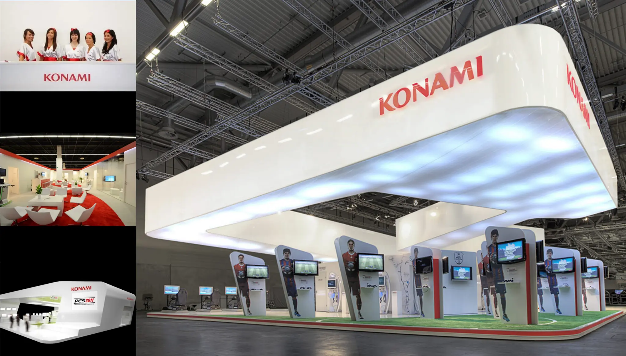 KONAMI exhibition stand and brand experience at Gamescom